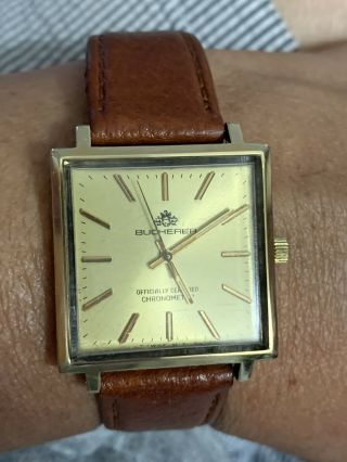Vintage Bucherer Officially Certified Chronometer Men’s Automatic Watch