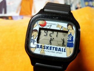 Vintage Casio 1982 Basketball Game (209) Gf - 1 Replaced Band Great
