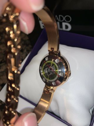 Movado Bold SWISS Rose Gold Stainless Steel Bangle Bracelet Ladies Watch 6