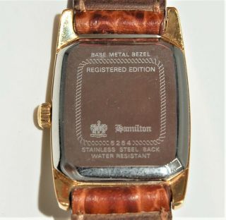 Vintage Hamilton Emerson Registered Edition 6264 Gold Plated Watch 5