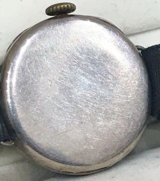 Vintage Antique 1924 Rolco Rolex Silver Trench Military Style Watch Post WW1 5