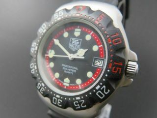 Tag Heuer 374.  513 Formula 1 Professional Quartz Watch Date Black Red [6326c]
