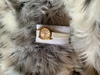 Vintage Ladies Omega Geneve Gold Plated Wrist Watch