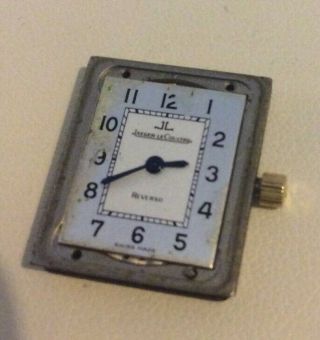 Vintage Jaeger Le Cultre Reverso Watch Movement 2718372 H1137 With Gold Winder