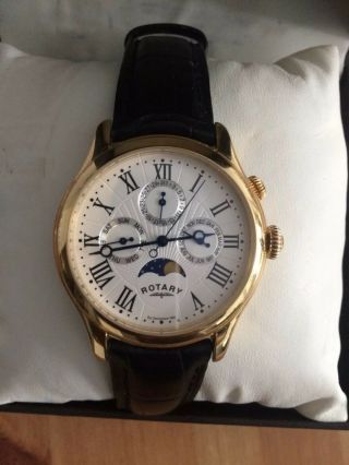 Mens Rotary Moonphase Watch GS02839/01 4