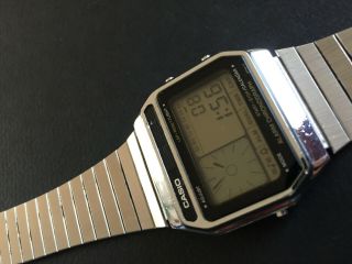 Casio AX - 210 Melody Alarm RARE Vintage LCD Digital Watch Spares 2