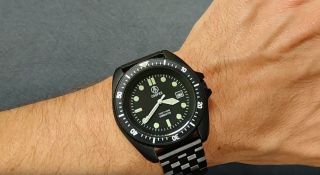 Cooper Submaster Pvd Sas Sbs Military Divers Watch W/ Upgraded Engineer Bracelet