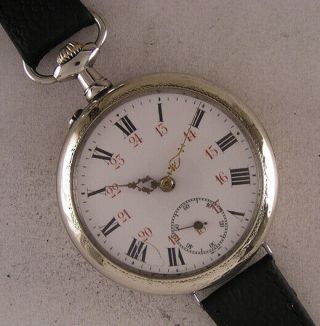 Lovely Big Case All Serviced Cylindre 1900 French Wrist Watch A,  A,