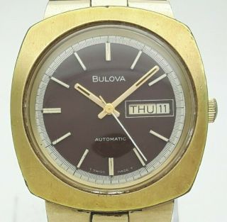 Vintage Bulova Automatic N3 Gold Plated Cal.  11 Aoacb Day Date Men 
