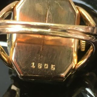 Vintage Gold Plated Bucherer 17 Jewel Mechanical Wind Ladies Watch Ring 10.  0g 5