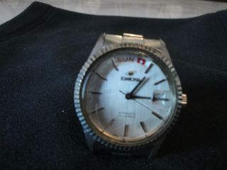 Enicar Ocean Pearl Watch White Gold Plated /steel