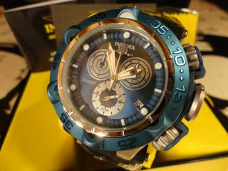 Invicta 27687 50mm Blu Subaqua Noma V Swiss Chronograph Silicone Strap Watch