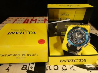 Invicta 27687 50mm Blu Subaqua Noma V Swiss Chronograph Silicone Strap Watch 2