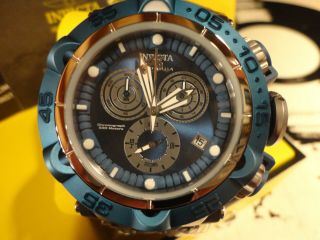 Invicta 27687 50mm Blu Subaqua Noma V Swiss Chronograph Silicone Strap Watch 3