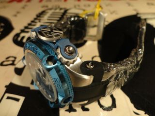 Invicta 27687 50mm Blu Subaqua Noma V Swiss Chronograph Silicone Strap Watch 7