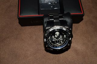Invicta Marvel Punisher Model 26862 Chronograph Men ' s Watch - Black Never Worn 3