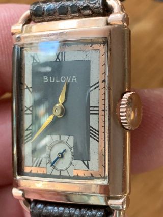 Antique 1940’s Bulova Fancy Rose Gold Watch,  Rare Beauty 2