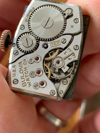 Antique 1940’s Bulova Fancy Rose Gold Watch,  Rare Beauty 8