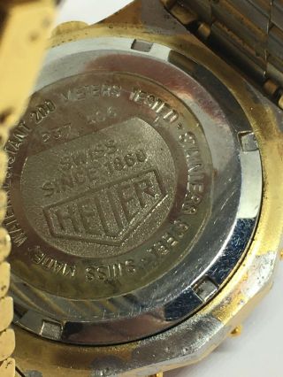 Vintage Heuer 3000 Series Case and Bracelet 237.  406 3