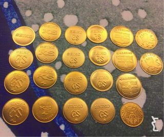 Vintage Japan King Seiko Gs/ks Golden Coins Logo Parts 60 - 70 