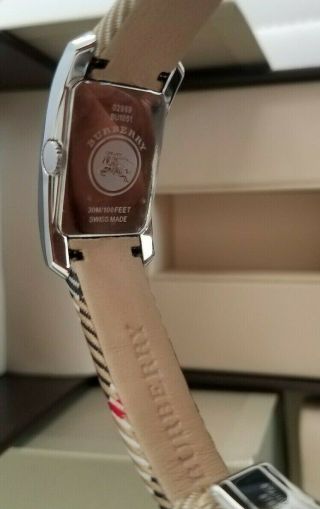 Ladies Burberry Heritage Nova Check Leather Band Black Dial Watch 33mm BU9405 5