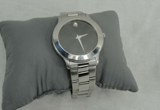 Movado Museum 84.  C2.  862.  2 Stainless Steel Quartz Watch 38mm Needs Battery