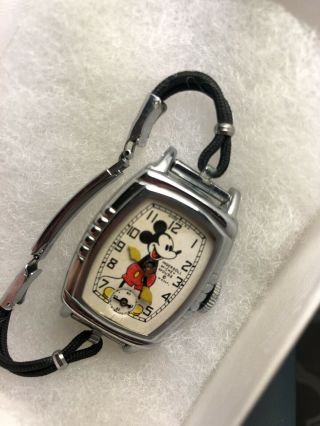 1930’s Vintage Pink Floyd Mickey Mouse Ingersoll Winding Wrist Watch