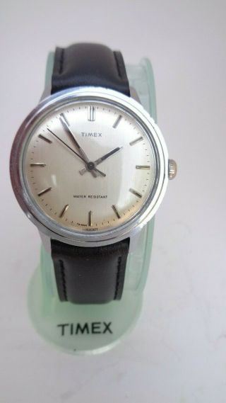 Vintage 1977 Timex Marlin 26051 02477 Serviced And Keeping Time Crystal T12