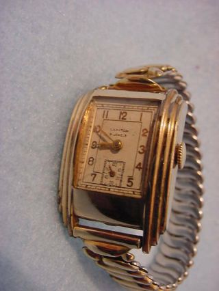 Vintage Hamilton Gold Filled Art Deco Wristwatch