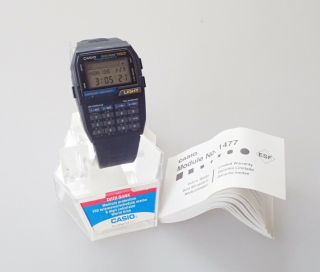 Vintage 1966 Casio Dbc - 1500 Data Bank 150 Digital Calculator Watch Complete Work