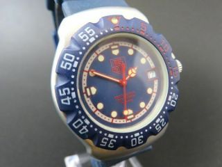 Tag Heuer 370.  513 Formula 1 Professional Quartz Watch Blue Date Battery