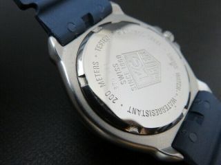 TAG HEUER 370.  513 Formula 1 Professional Quartz Watch Blue Date Battery 6
