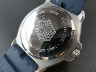 TAG HEUER 370.  513 Formula 1 Professional Quartz Watch Blue Date Battery 7