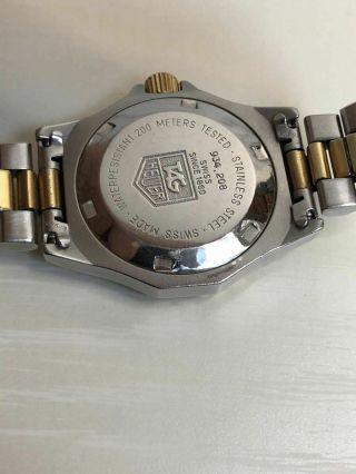 Y2477 TAG HEUER 3000 934.  208 Quartz Watch Women’s Date 18K Gold Plated 4
