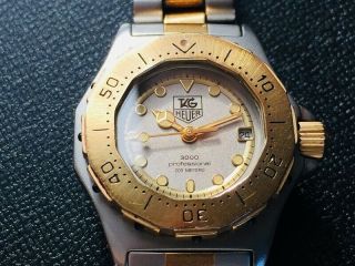 Y2477 TAG HEUER 3000 934.  208 Quartz Watch Women’s Date 18K Gold Plated 6
