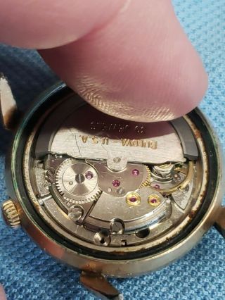 1967 vintage Bulova Automatic 30 Jewel men ' s wristwatch,  not running 8