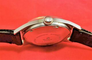 Vintage 60 ' s era Rado Swiss Made Automatic Men ' s Dress Watch Pie Pan Dial 5