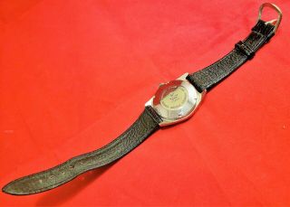 Vintage 60 ' s era Rado Swiss Made Automatic Men ' s Dress Watch Pie Pan Dial 7