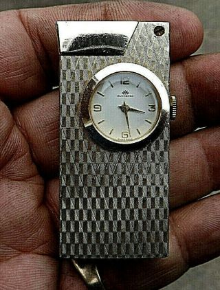 Fine Vintage 1960s Bucherer Switzerland Swiss Made Watch Lighter Cond