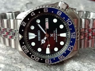 Vintage Seiko Diver 6309 - 7290 Black Prospex Slim Turtle Automatic Men Watch 7449