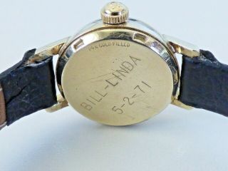 Vintage Omega Ladymatic Watch 14K Gold Filled Date 7