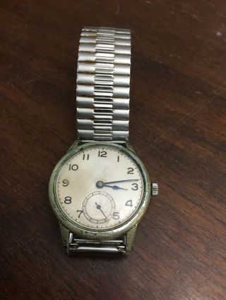 Rare Vintage Military Style Zenith Mens Gents Mechanical Wristwatch Watch