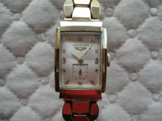 Mens Vintage 1950 Longines 10k Gf Wrist Watch Cal 9lt W/original Box - Running