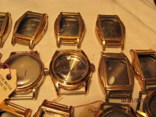 Twenty eight wrist watch cases/New old stock 18/used 9/replace worn cases. 3
