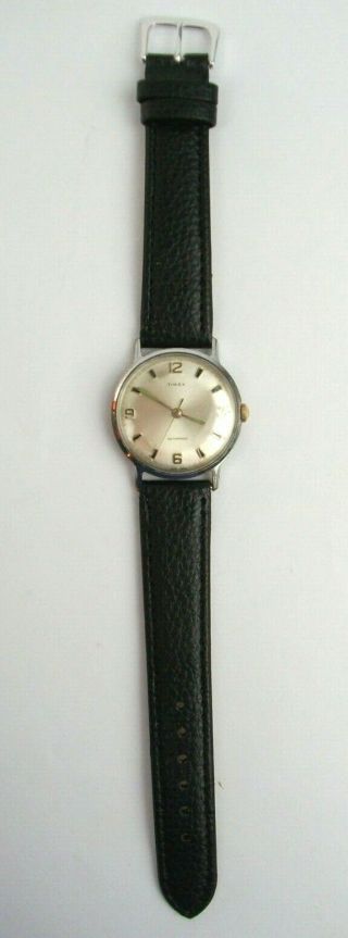 Vtg 1968 Timex Marlin Wind Up Wrist Watch 2017 2468 Serviced 100