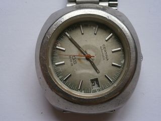 Vintage Gents Wristwatch Certina Ds 288 Automatic Watch Spares 25 - 651