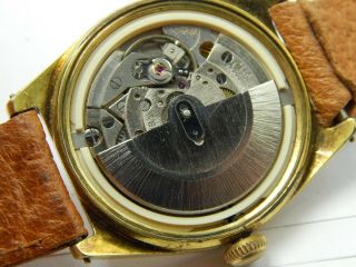 Vintage Gold Plated Tissot Seastar PR - 516 21 jewel automatic watch circa 1968 7