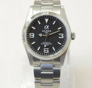 Alpha Explorer Automatic Watch With Sapphire Crystal,  36mm,  Ship From Usa