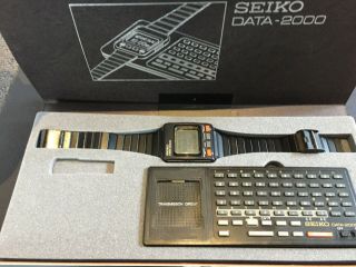 Vintage Seiko Data - 2000 Uw01 - 0020 Rare Digital Lcd Vintage Watch Transmit
