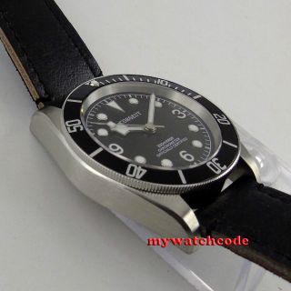 41mm corgeut black dial black bezel Sapphire glass miyota automatic mens Watch 3